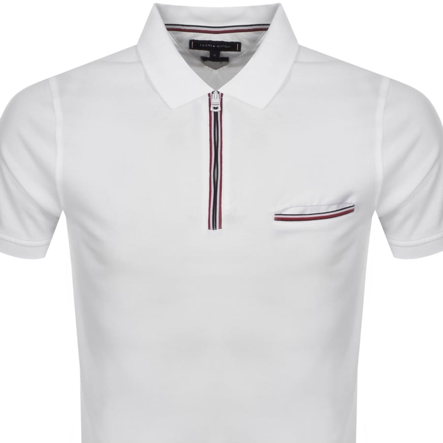 Alternative Image for ProductTommy Hilfiger Zip Polo T Shirt White2
